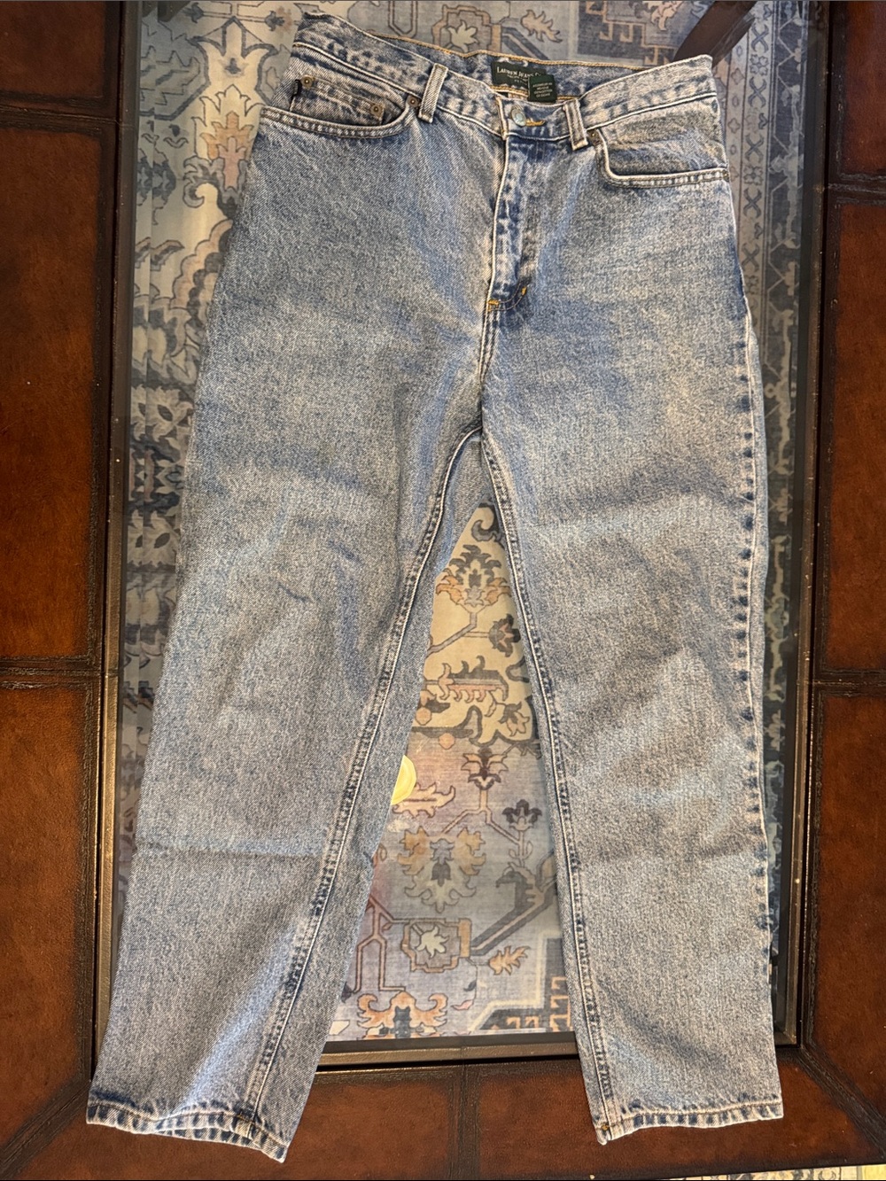 Lauren Ralph Lauren High-Rise Light Blue Jeans - Straight Leg